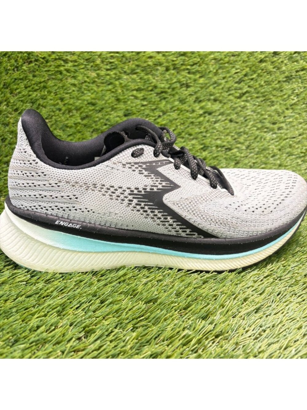 361 Degrees Centauri Womens Size 9.5 Gray Black Athletic Running Shoes Sneakers